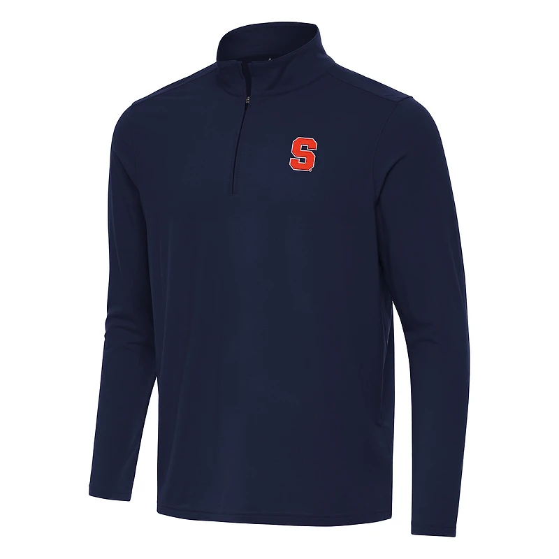 Haut à fermeture éclair quart de tour Antigua Navy Syracuse Orange Intent pour homme
