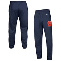 Men's Champion  Navy Syracuse Orange Powerblend Banded Fleece Sweatpants