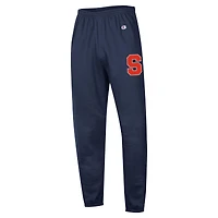 Pantalon de survêtement Champion pour homme, bleu marine, orange Syracuse, Powerblend, en molleton à bandes.