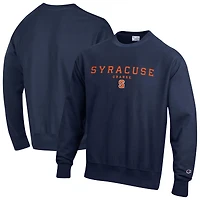 Sweat-shirt Champion pour homme, bleu marine, orange Syracuse, Relentless Reverse Weave