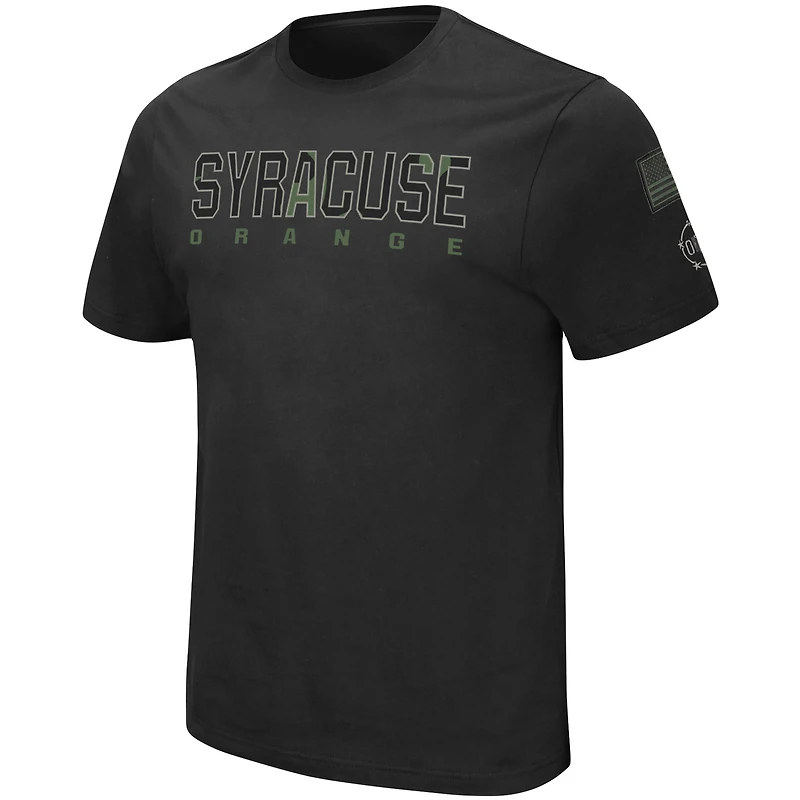 T-shirt pour homme Colosseum Black Syracuse Orange Big & Tall OHT Military Appreciation Informer