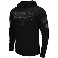 Men's Colosseum Black Syracuse Orange OHT Military Appreciation Hoodie Long Sleeve T-Shirt