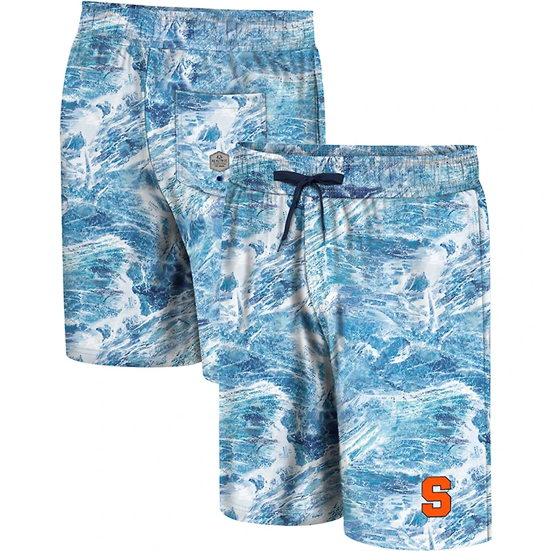 Men's Colosseum Blue Syracuse Orange Realtree Aspect Ohana Swim Shorts