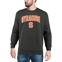 Colosseum Charcoal Syracuse Orange Arch & Logo Crew Sweatshirt Homme