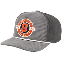 Casquette de camionneur ajustable pour homme Colosseum Grey Syracuse Orange Where's My Hat Podium