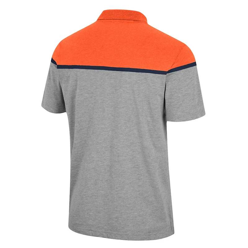 Polo Chamberlain Colosseum gris chiné orange Syracuse pour homme