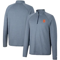 Coupe-vent Colosseum Heather Navy Syracuse Orange Earth First Raglan Quarter-Zip pour homme