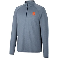 Coupe-vent Colosseum Heather Navy Syracuse Orange Earth First Raglan Quarter-Zip pour homme