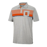 Polo à poche golf Colosseum gris chiné orange Syracuse pour homme