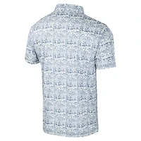 Men's Colosseum Navy Syracuse Orange It's Time! Allover Print Polo