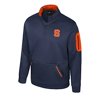 Veste polaire à fermeture éclair quart de tour Colosseum Navy Syracuse Orange Mainframe pour homme