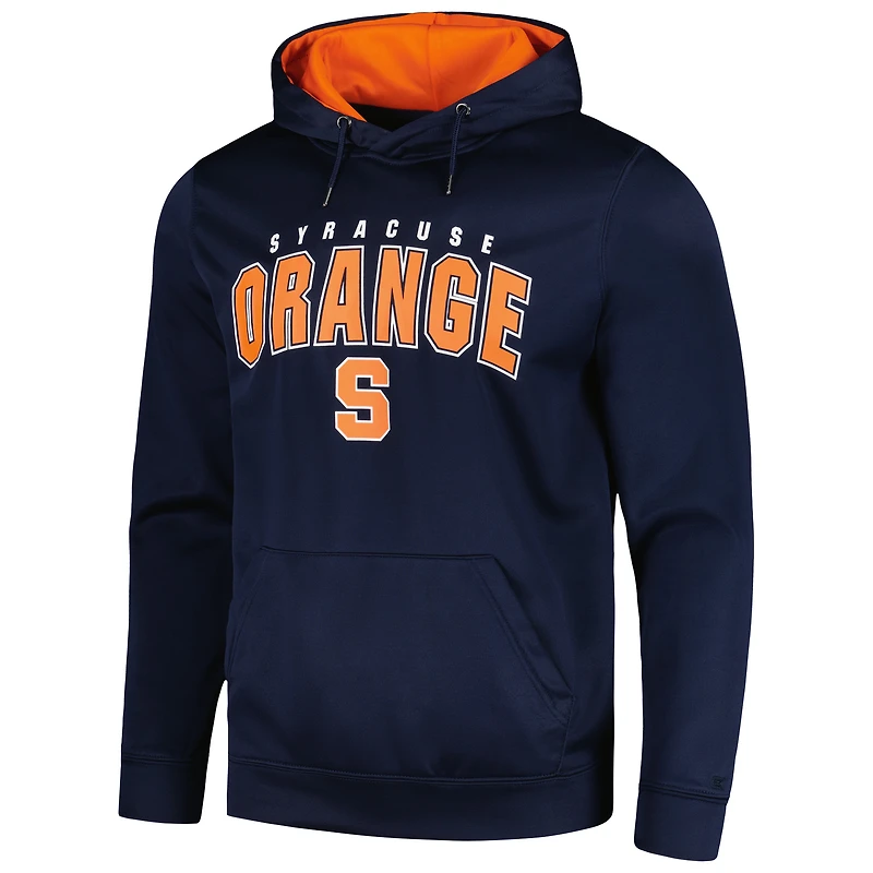 Men's Colosseum Navy Syracuse Orange Resistance Pullover Hoodie