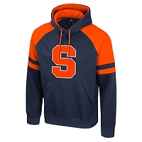 Sweat à capuche raglan Todd bleu marine Syracuse Orange pour homme Colosseum