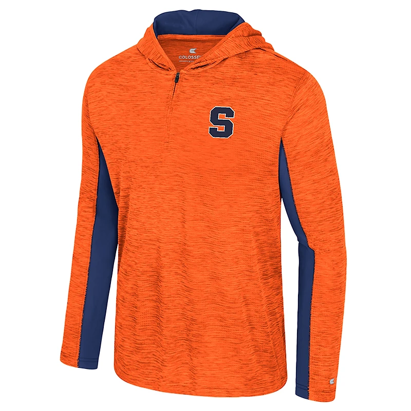 Sweat à capuche zippé quart de tour Colosseum Orange Syracuse pour homme