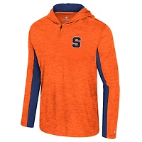 Sweat à capuche zippé quart de tour Colosseum Orange Syracuse pour homme