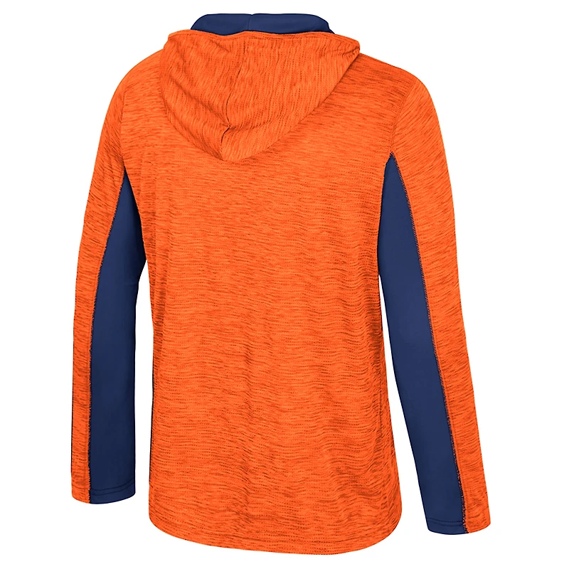 Sweat à capuche zippé quart de tour Colosseum Orange Syracuse pour homme