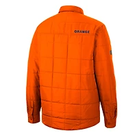 Men's Colosseum Orange Syracuse Detonate Quilted Full-Snap Jacket