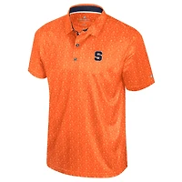 Men's Colosseum  Orange Syracuse Football Print Polo