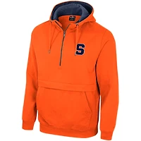 Men's Colosseum Orange Syracuse Half-Zip Hoodie