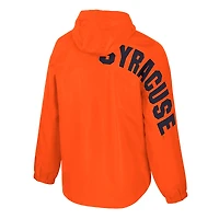 Men's Colosseum  Orange Syracuse Reloaded Anorak Half-Zip Jacket