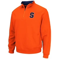 Men's Colosseum Orange Syracuse Tortugas Team Logo Quarter-Zip Jacket