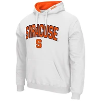 Men's Colosseum White Syracuse Orange Arch & Logo 3.0 Pullover Hoodie