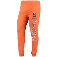 Ensemble pyjama à capuche et jogging manches longues pour homme Concepts Sport Orange/Heather Charcoal Syracuse Orange Meter