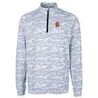 Pull-over extensible à fermeture éclair quart de tour pour homme, couleur anthracite, orange Syracuse, coupe grande et taille, imprimé camouflage Traverse
