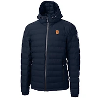Veste matelassée isolante entièrement zippée pour homme Cutter & Buck bleu marine Syracuse Orange Mission Ridge Repreve Eco
