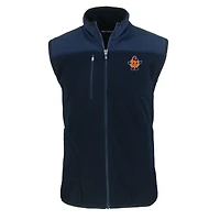 Gilet zippé en polaire Sherpa écologique pour homme, bleu marine, Syracuse Orange Vault Cascade