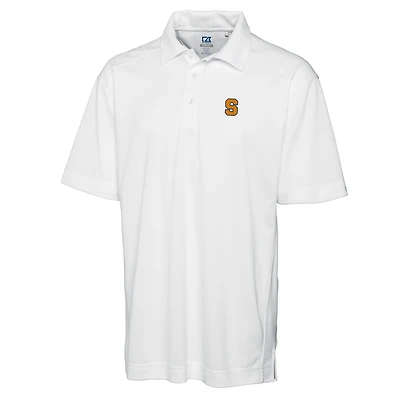 Polo DryTec Genre pour homme, blanc, orange Syracuse, coupe large
