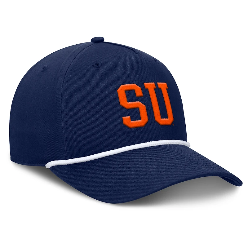 Men's Fanatics  Navy Syracuse Orange Foul Ball Rope Adjustable Hat