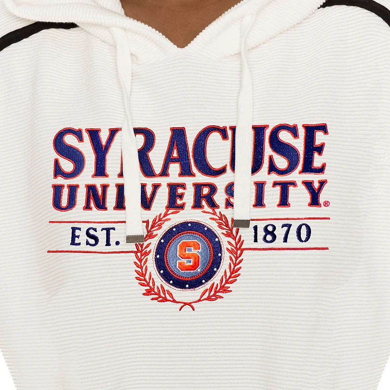 Ensemble de détente Gameday Couture Cream Syracuse Orange Down, Set, Go pour homme, sweat à capuche et short
