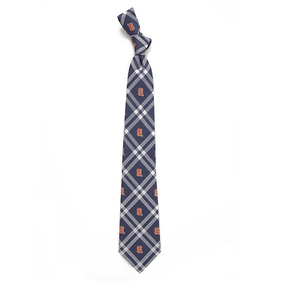 Cravate Rhodes orange Syracuse bleu marine pour homme