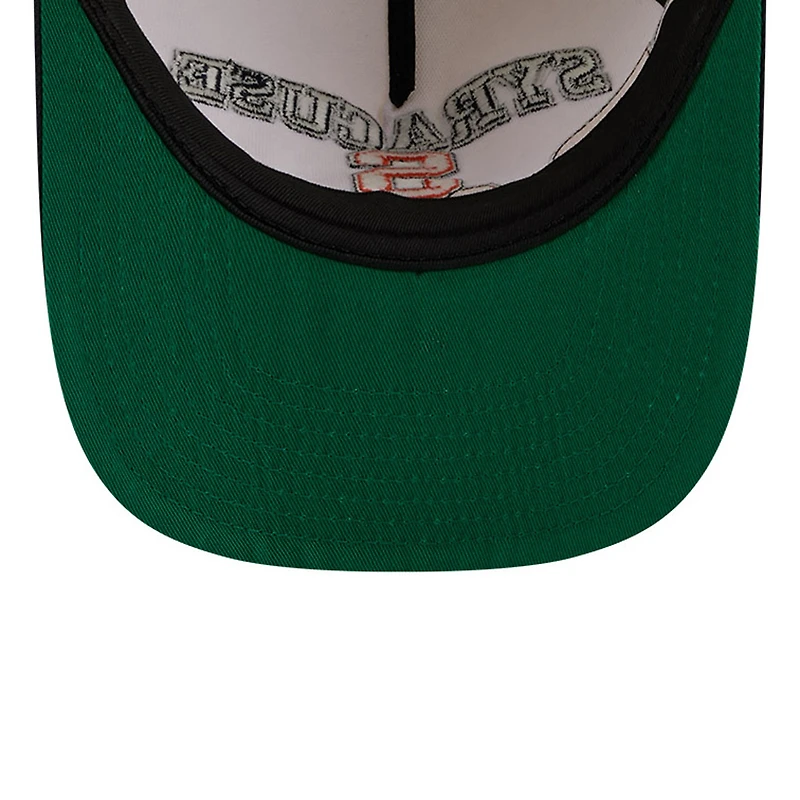 Men's New Era Cream/Navy Syracuse Orange March Madness Historic Collection 9FIFTY A-Frame Snapback Hat
