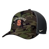 Casquette de camionneur ajustable Nike Camo Syracuse Orange 2025 Military Appreciation Rise pour homme