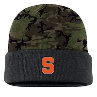 Bonnet en tricot à revers Nike Camo Syracuse Orange Military Appreciation pour homme
