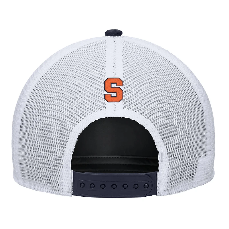 Men's Nike Navy Syracuse Orange 2025 On-Field Rise Trucker Performance Adjustable Hat