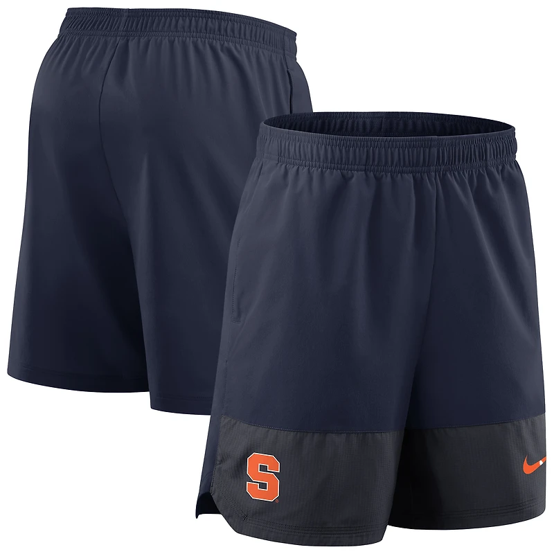 Short Nike Sideline Performance pour homme, bleu marine, orange Syracuse 2025