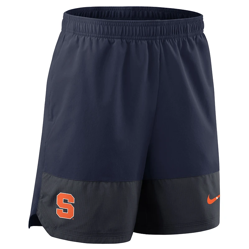 Short Nike Sideline Performance pour homme, bleu marine, orange Syracuse 2025