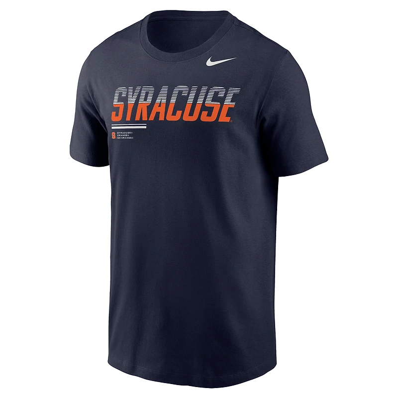Men's Nike Navy Syracuse Orange 2026 Sideline Wordmark Legend Dri-FIT T-Shirt