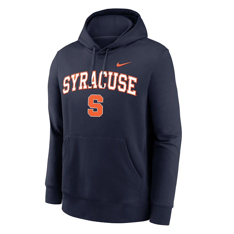Sweat à capuche Nike Navy Syracuse Orange Club Fleece pour homme