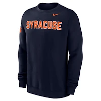 Sweat-shirt Nike bleu marine Syracuse Orange Club pour homme