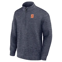 Pull-over Nike Dri-FIT demi-zip bleu marine Syracuse Orange pour homme