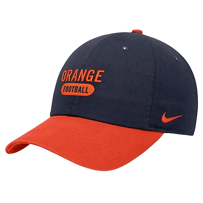 Casquette ajustable Nike Navy Syracuse Orange Colorblock Club pour homme