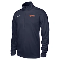 Pull Nike bleu marine Syracuse orange Training Performance à quart de zip pour homme