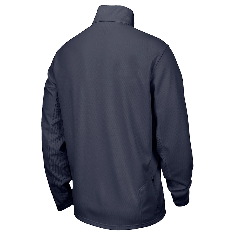 Pull Nike bleu marine Syracuse orange Training Performance à quart de zip pour homme