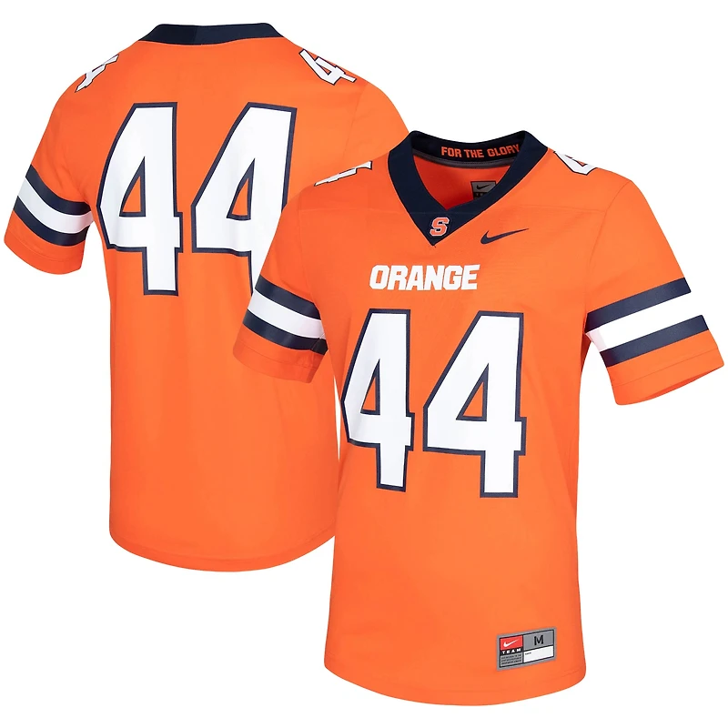 Maillot de match Nike pour homme n° 44 Orange Syracuse Untouchable