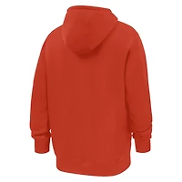 Sweat à capuche en polaire Nike Orange Syracuse Script Club pour homme