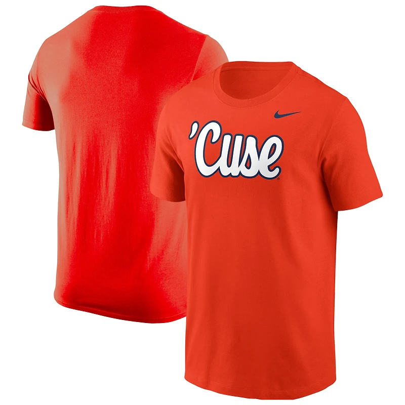 T-shirt Nike orange Syracuse pour homme avec inscription